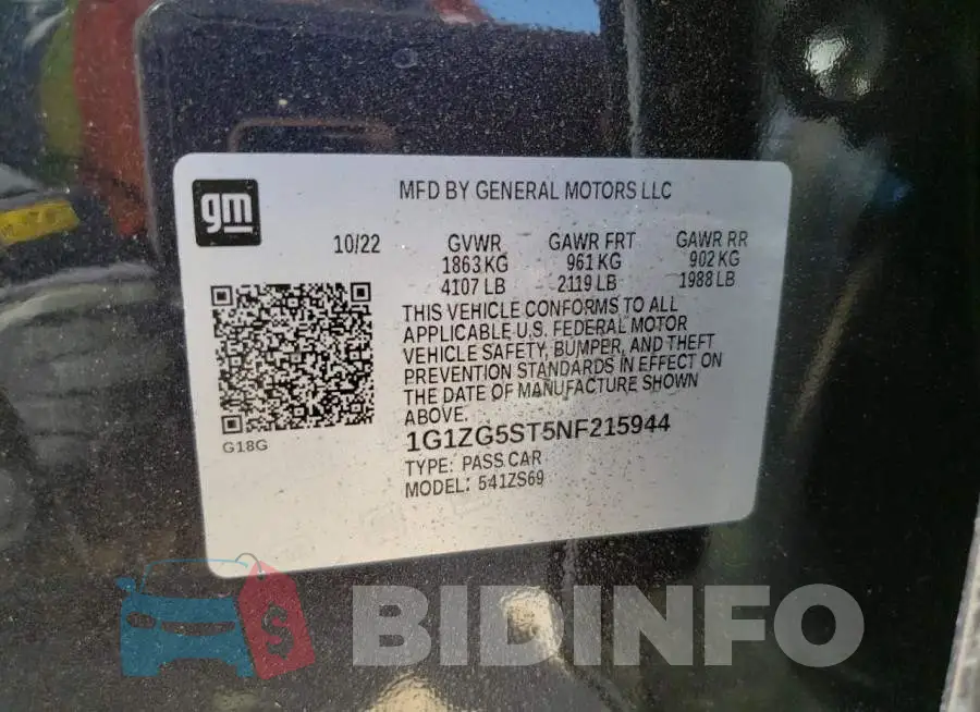 1G1ZG5ST5NF215944 Photo# 12