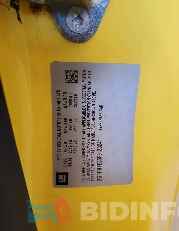 2G1FB1E36F9130241 Photo# 13