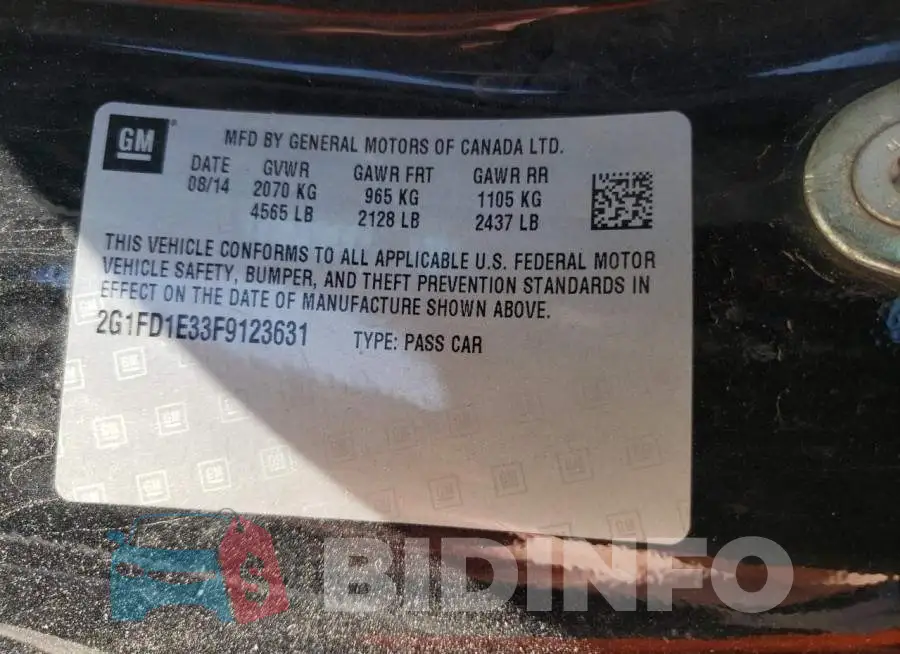 2G1FD1E33F9123631 Photo# 12