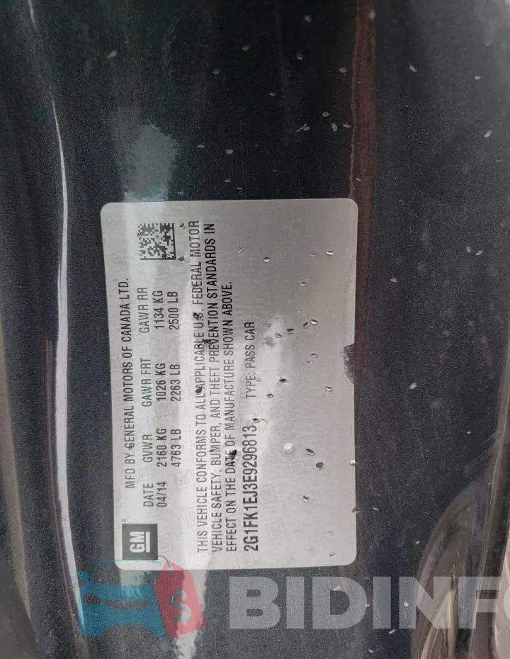 2G1FK1EJ3E9296813 Photo# 12