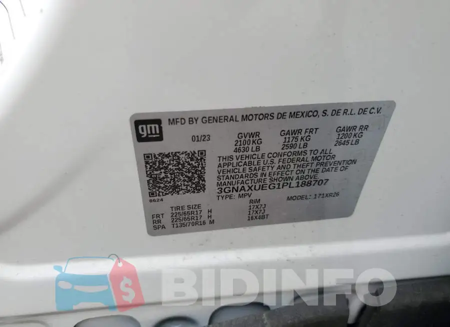 3GNAXUEG1PL188707 Photo# 12