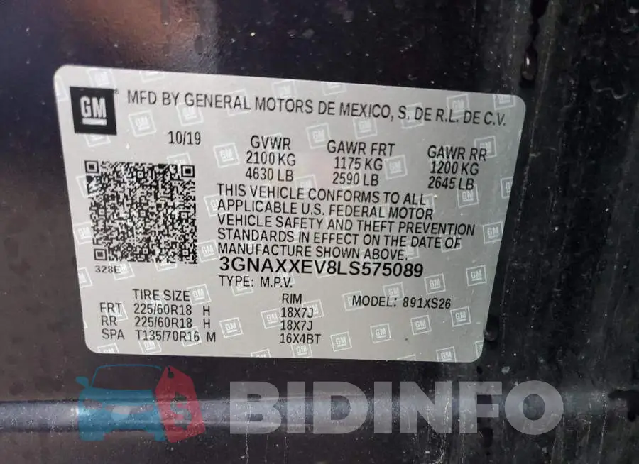 3GNAXXEV8LS575089 Photo# 12
