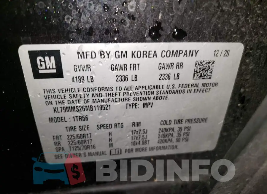 KL79MMS26MB119521 Photo# 13