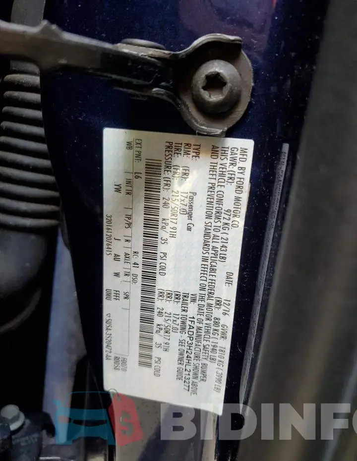 1FADP3H24HL213277 Photo# 12