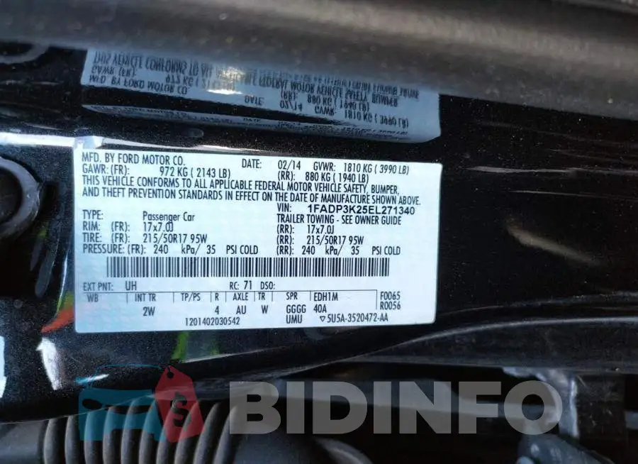 1FADP3K25EL271340 Photo# 12