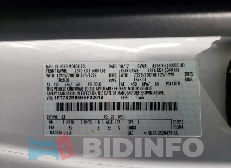 1FT7X2B68HEF32019 Photo# 12