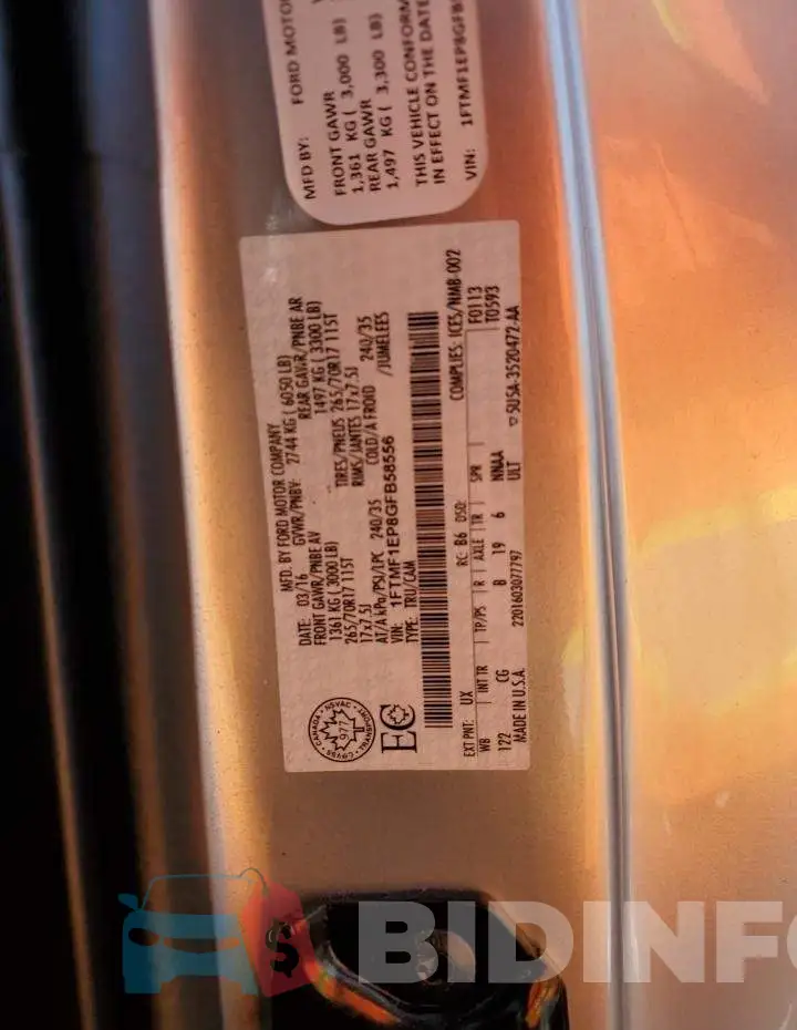 1FTMF1EP8GFB58556 Photo# 12