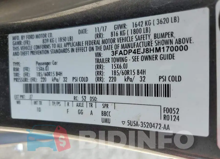 3FADP4EJ8HM170000 Photo# 12