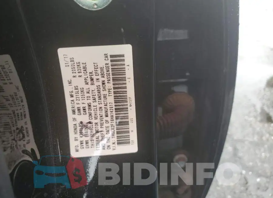 1HGCR2F16HA142617 Photo# 12