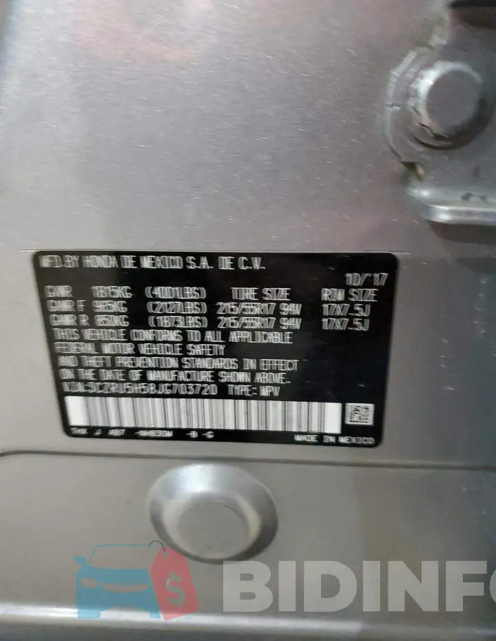 3CZRU5H58JG703720 Photo# 12