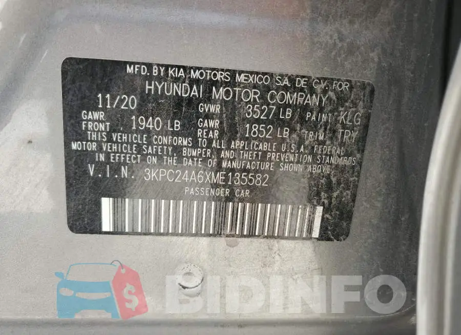 3KPC24A6XME135582 Photo# 12