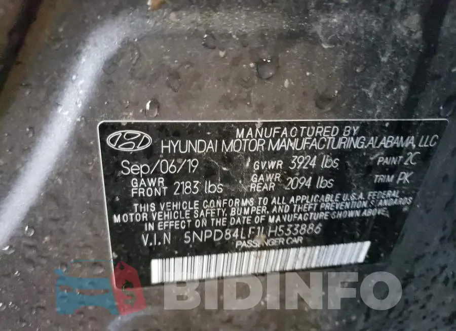 5NPD84LF1LH533886 Photo# 13