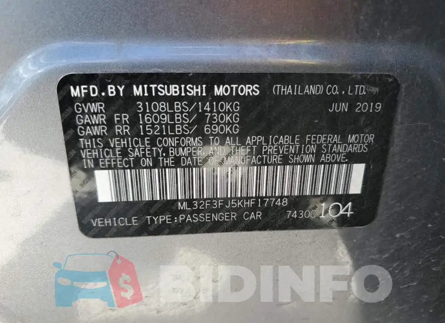 ML32F3FJ5KHF17748 Photo# 12