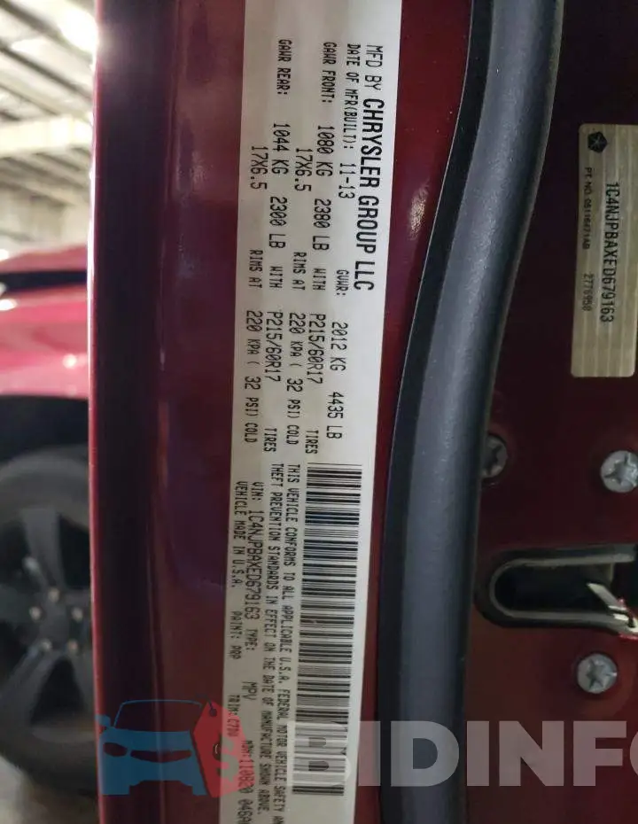 1C4NJPBAXED679163 Photo# 12
