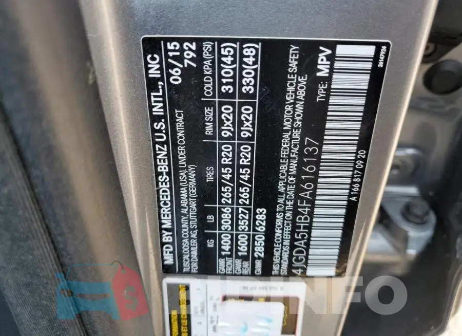 4JGDA5HB4FA616137 Photo# 13