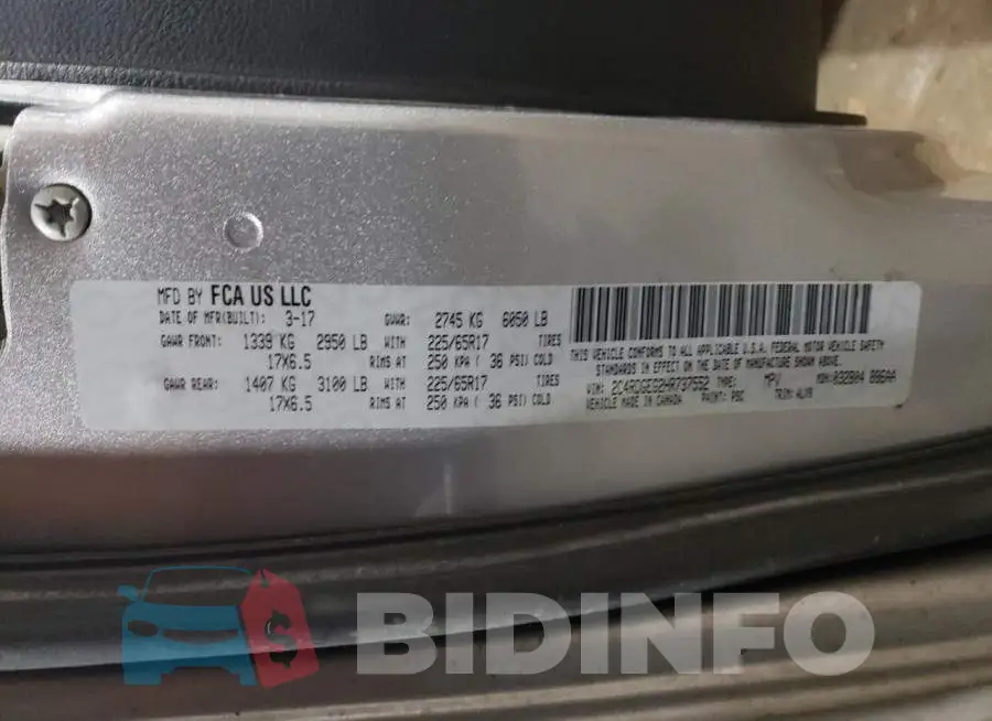 2C4RDGEG2HR737552 Photo# 13