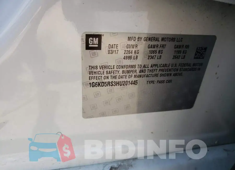 1G6KD5RS3HU201445 Photo# 13