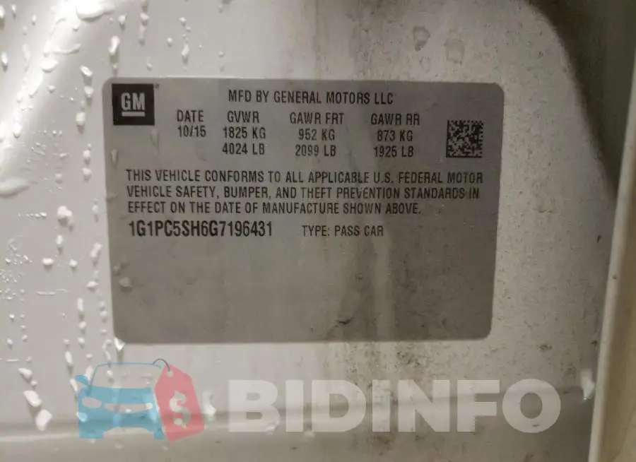 1G1PC5SH6G7196431 Photo# 12