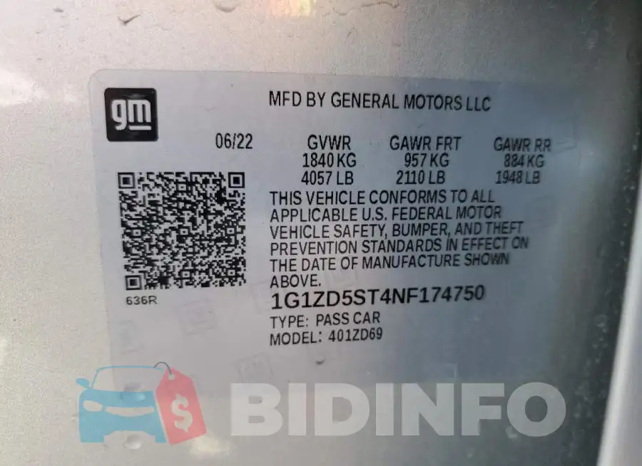 1G1ZD5ST4NF174750 Photo# 12