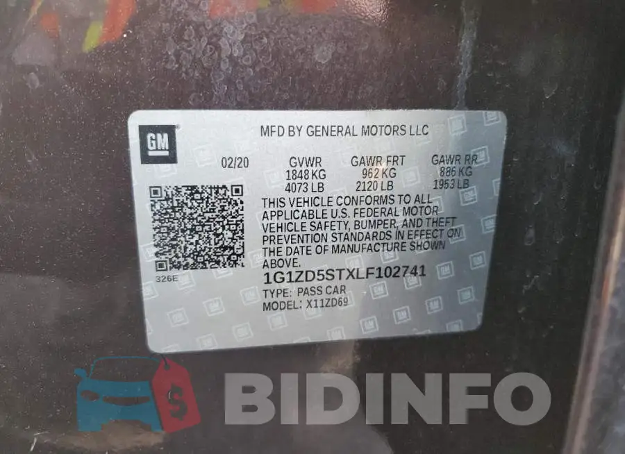 1G1ZD5STXLF102741 Photo# 12