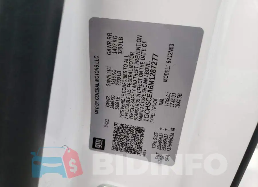 1GCHSCEA6M1287277 Photo# 12