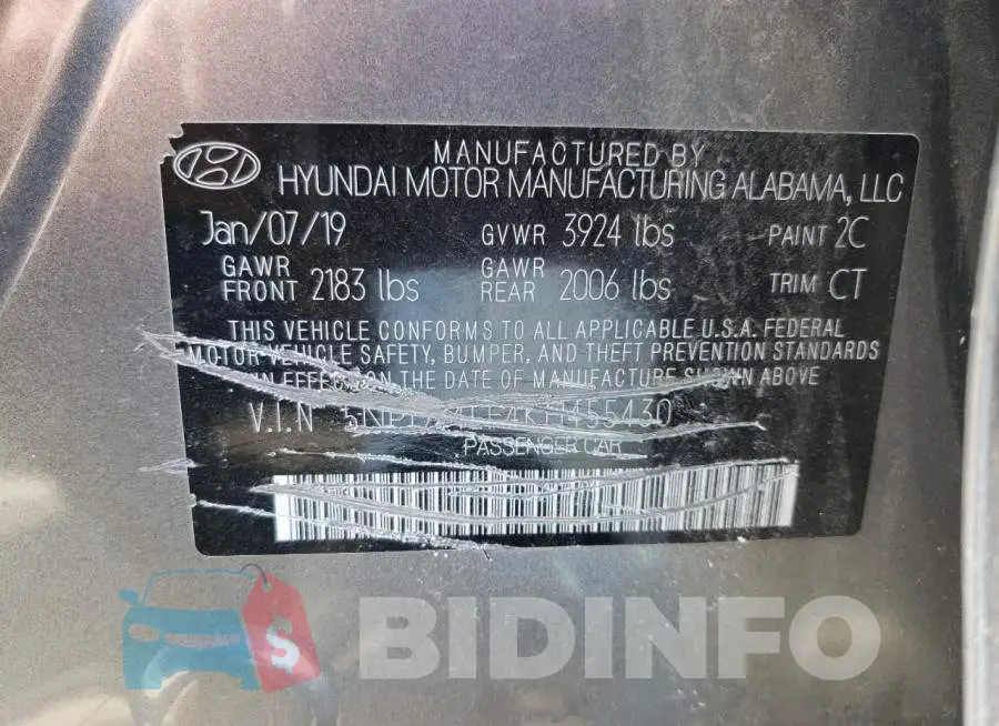 5NPD74LF4KH455430 Photo# 12