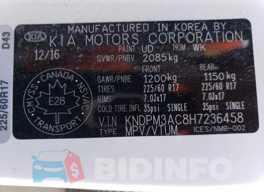 KNDPM3AC8H7236458 Photo# 14