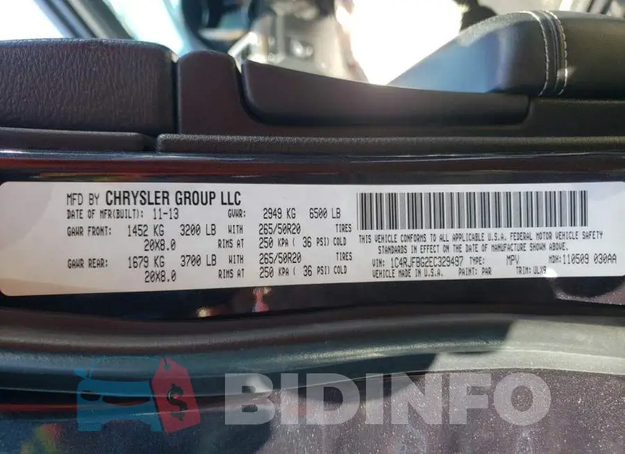 1C4RJFBG2EC329497 Photo# 12