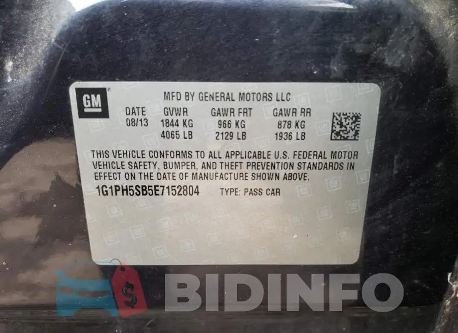 1G1PH5SB5E7152804 Photo# 12