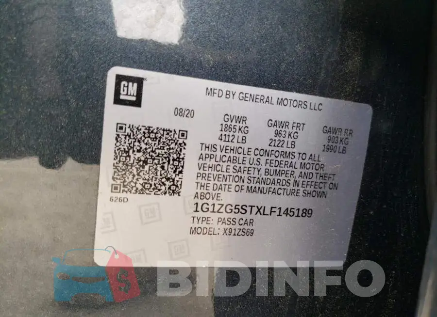 1G1ZG5STXLF145189 Photo# 12