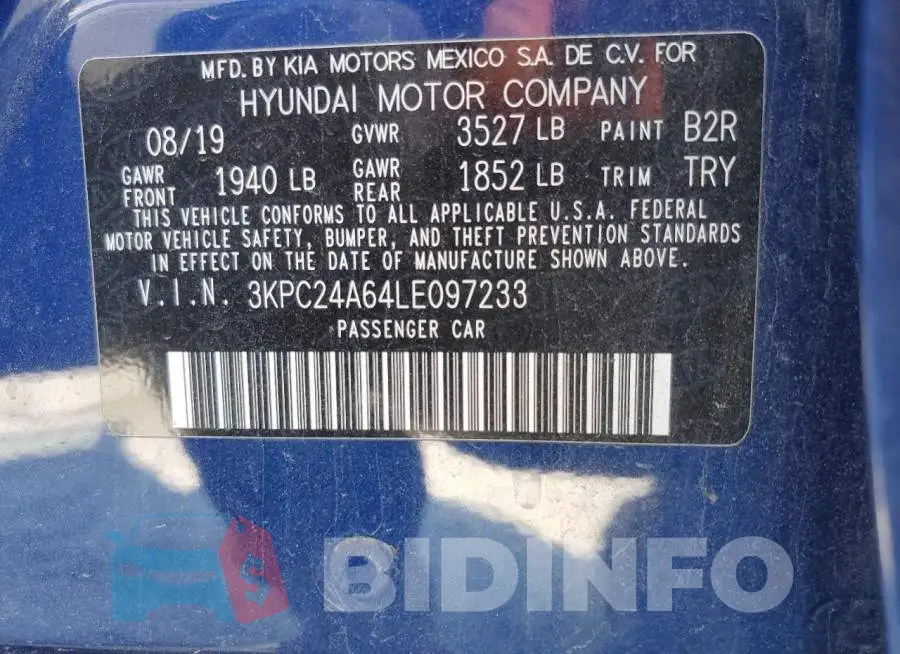 3KPC24A64LE097233 Photo# 12