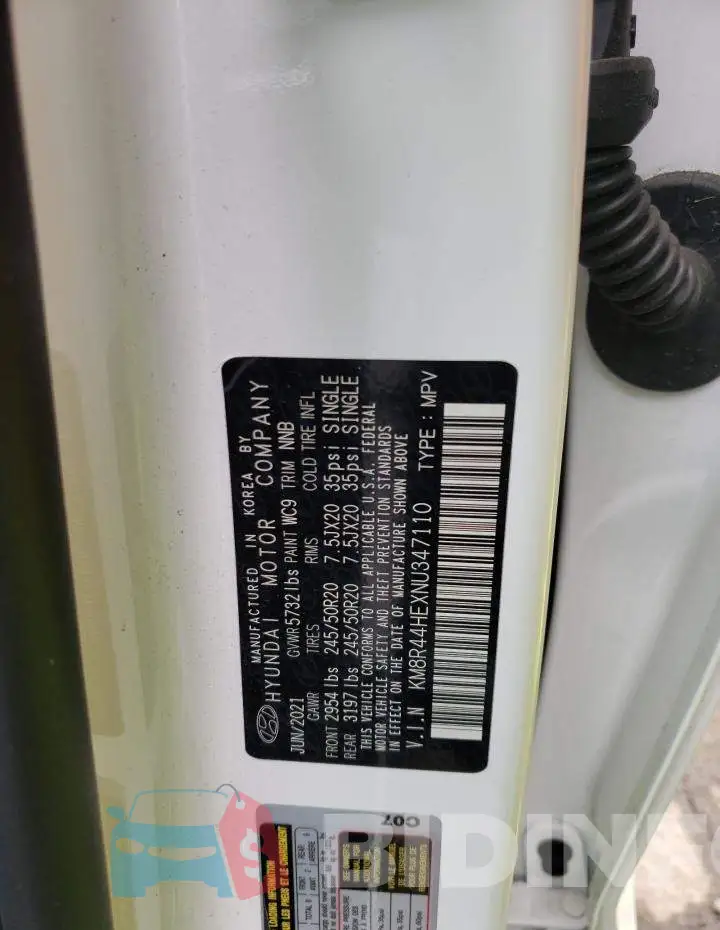 KM8R44HEXNU347110 Photo# 13