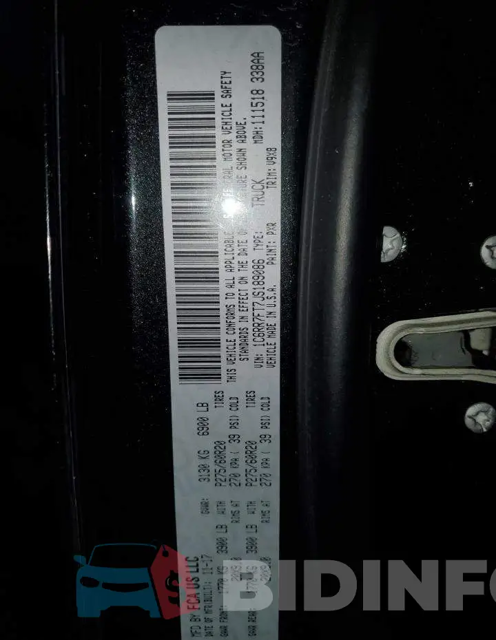 1C6RR7FT7JS189086 Photo# 13