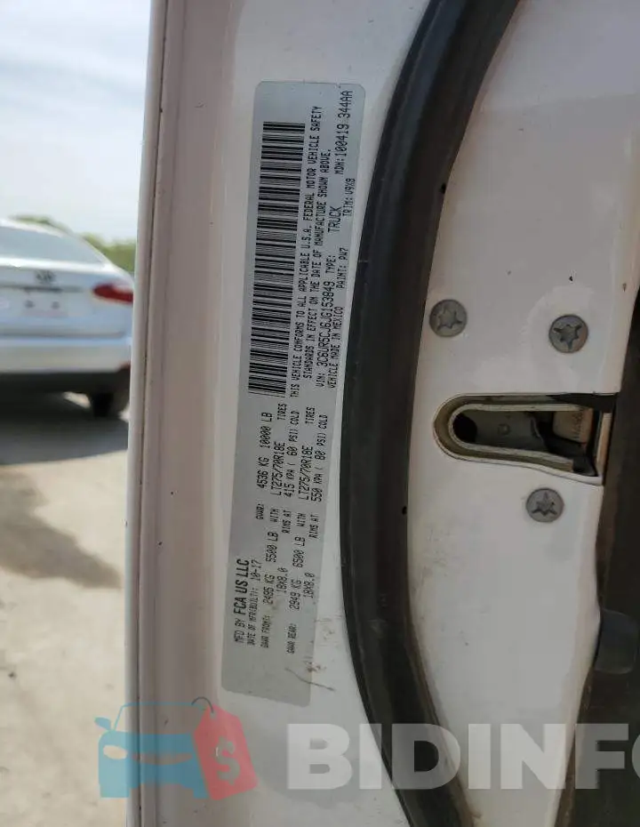 3C6UR5CJ6JG153849 Photo# 12