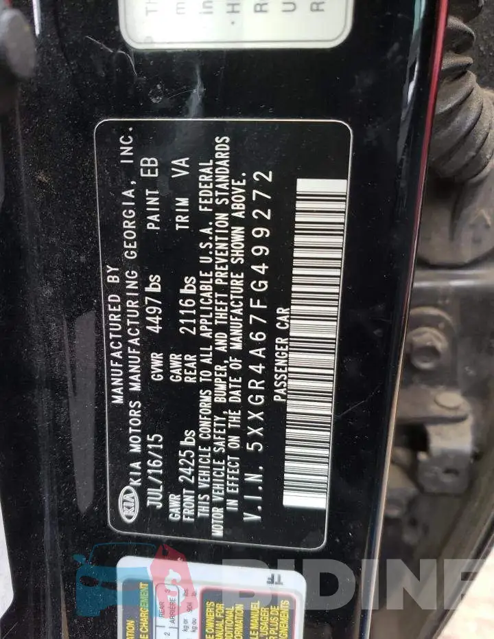 5XXGR4A67FG499272 Photo# 12