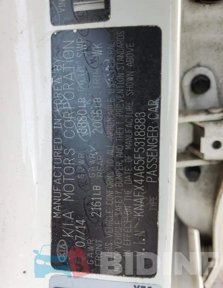 KNAFX4A65F5318883 Photo# 13