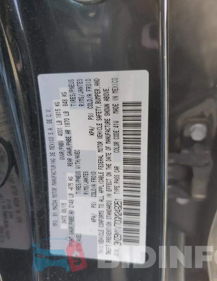 3MZBM1V70GM249251 Photo# 12