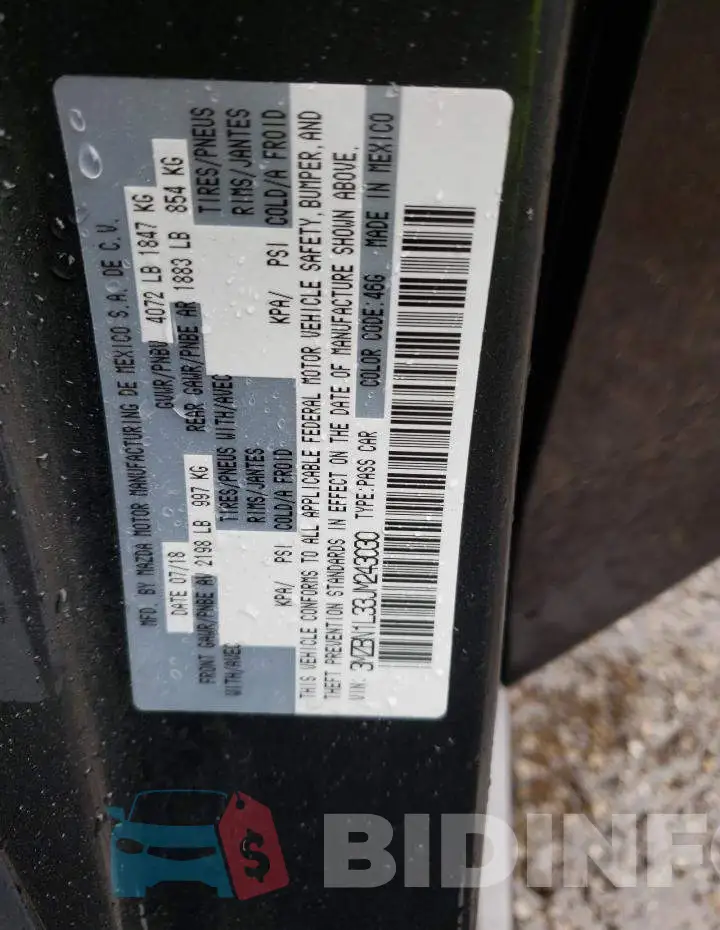 3MZBN1L33JM243030 Photo# 12