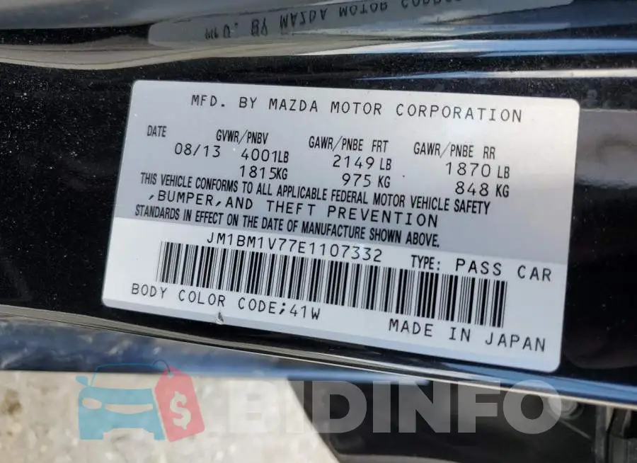JM1BM1V77E1107332 Photo# 12