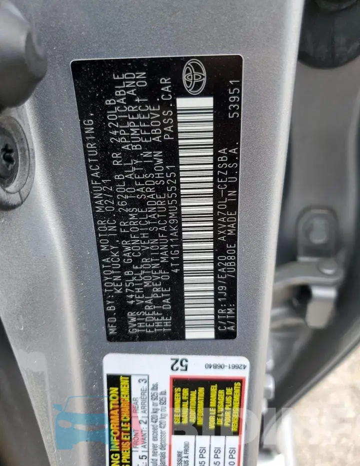 4T1G11AK9MU555251 Photo# 13