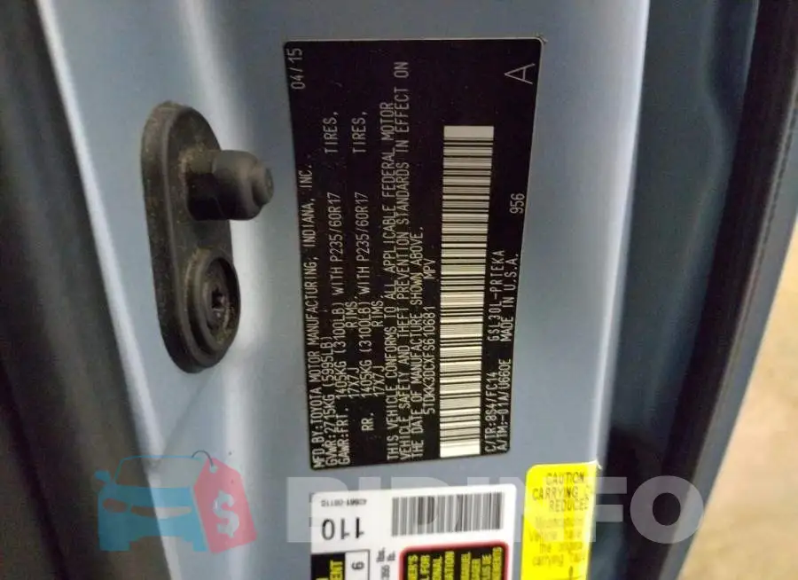 5TDKK3DCXFS610681 Photo# 12