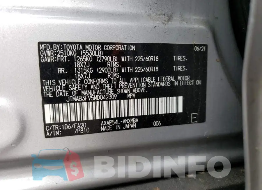 JTMAB3FV5MD042309 Photo# 13