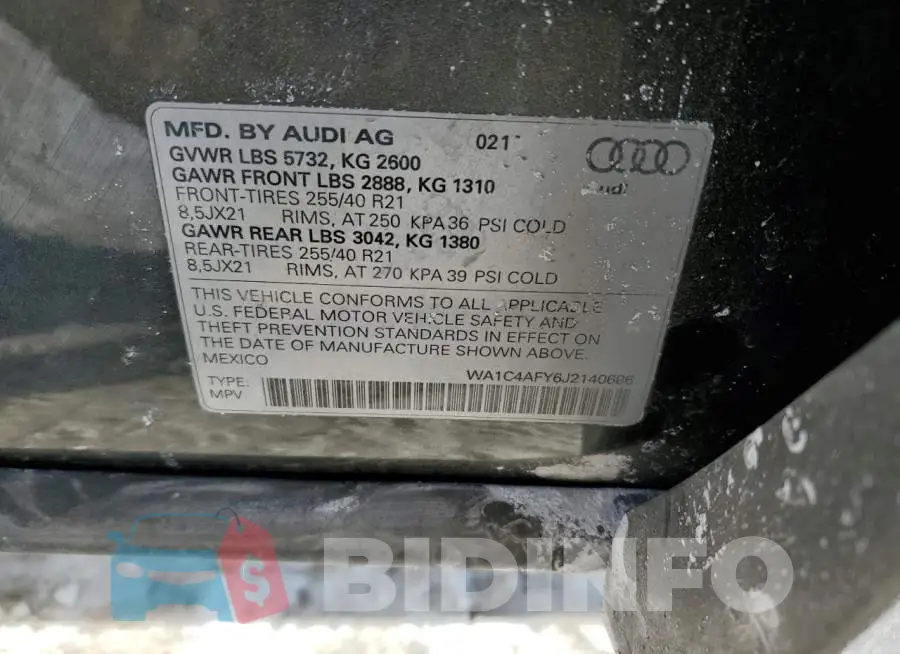 WA1C4AFY6J2140686 Photo# 13