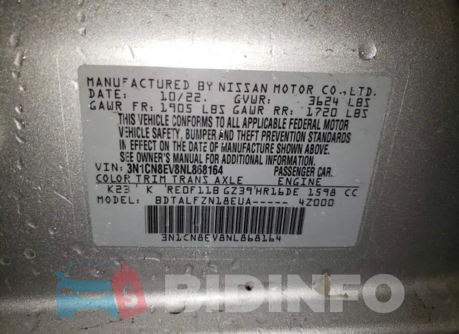 3N1CN8EV8NL868164 Photo# 12