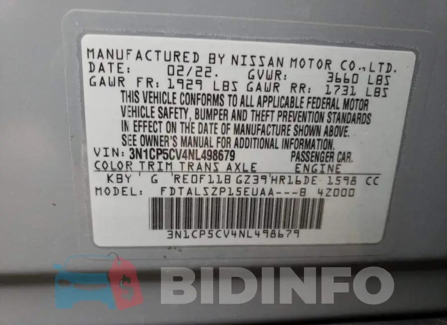 3N1CP5CV4NL498679 Photo# 12