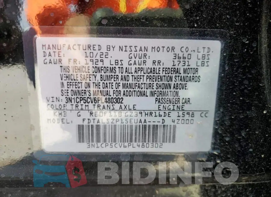 3N1CP5CV6PL480302 Photo# 12