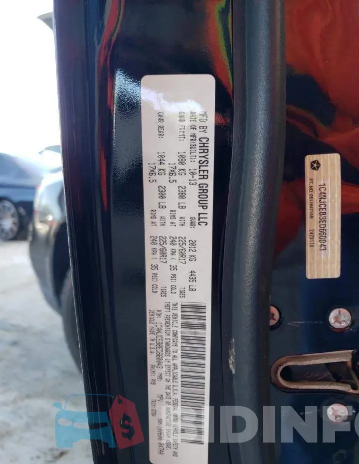 1C4NJCEB8ED660043 Photo# 13