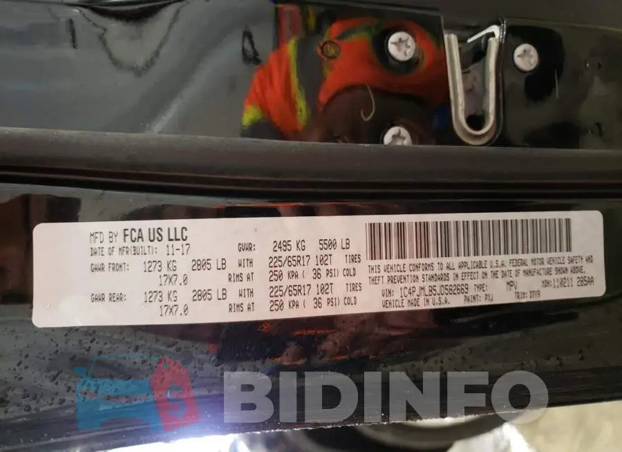 1C4PJMLB5JD582669 Photo# 12