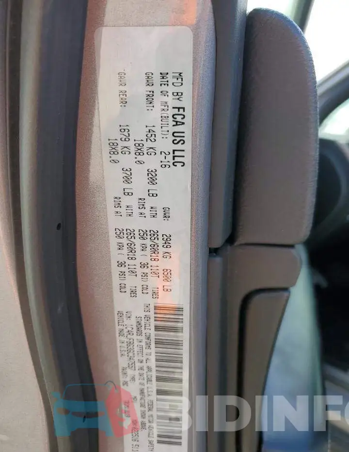 1C4RJFBG3GC347557 Photo# 12