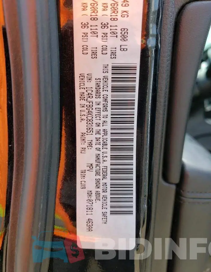 1C4RJFBG4KC831651 Photo# 13